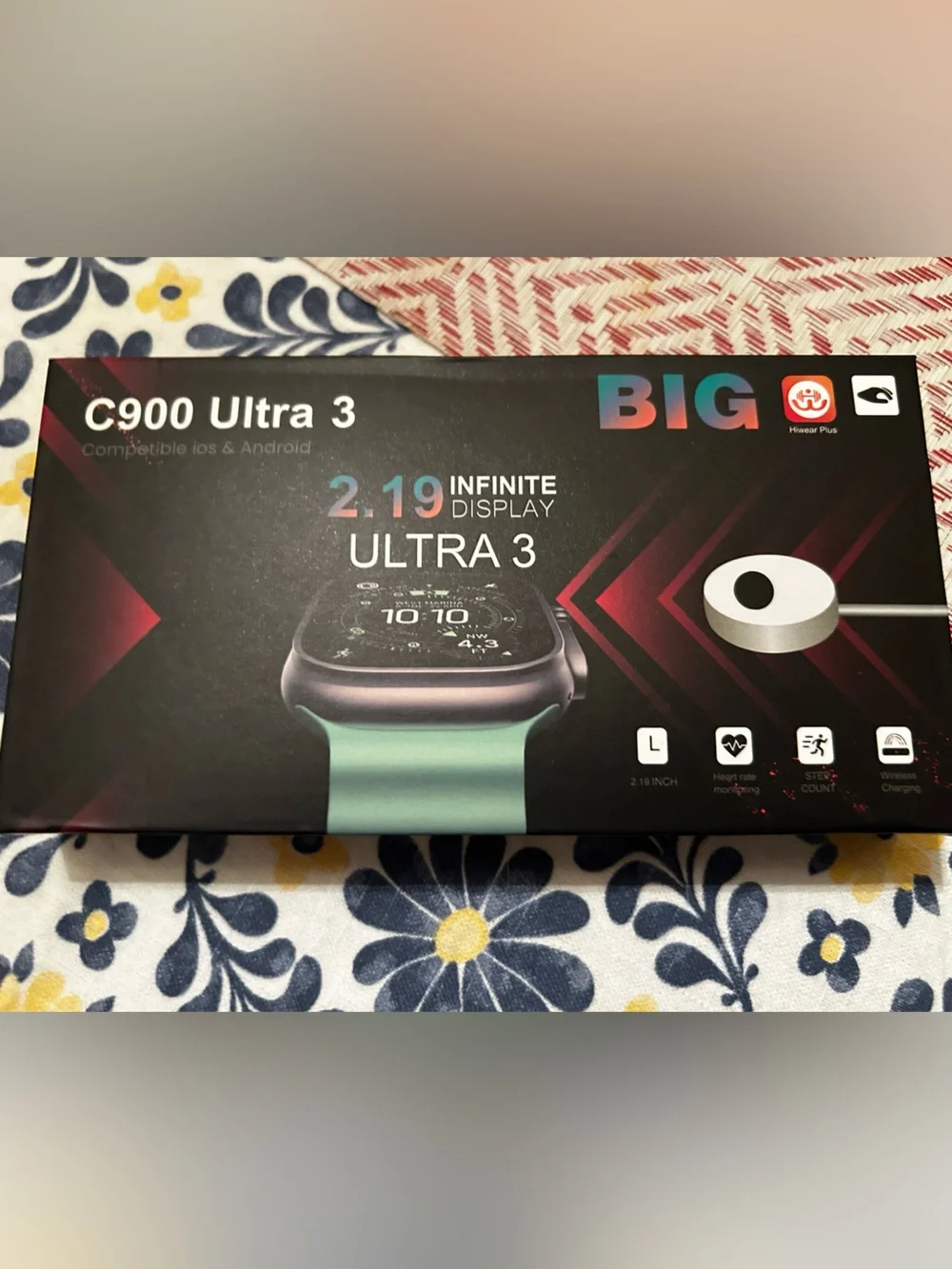 C900 Ultra 3 Smart Watch 49MM Bluetooth Fitness Tracker w/ Charger